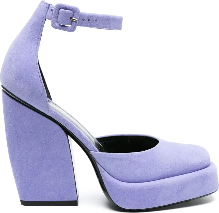 Sean 120mm suede platform pumps