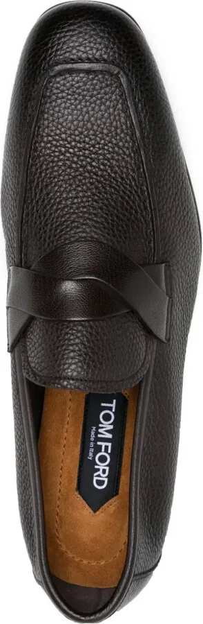 Sean twist-detail leather loafers - Image 4