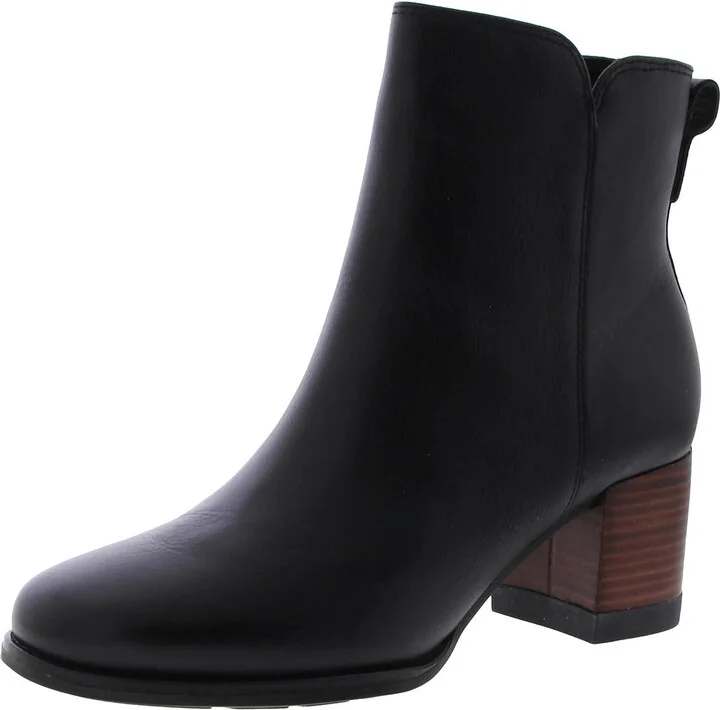 SEAPORT Womens Faux Leather Zipper Booties