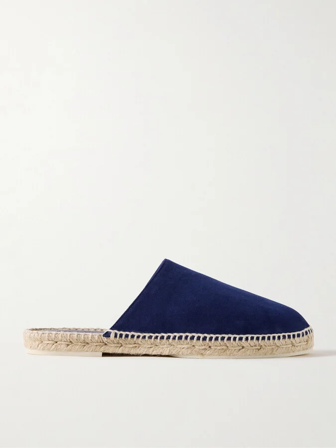 Seaside Walk Suede Backless Espadrilles