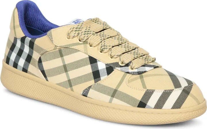 Seasonal Check Beige Sneakers - Image 2