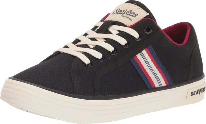 SEAVEES Women's Balboa Court Shoe Black 5 B (M)