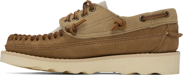 Sebago Beige & Brown Cayuga Loafers - Image 3