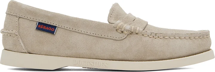 Sebago Beige Dan Boat Flesh Out Loafers