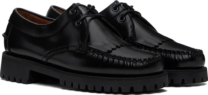 Sebago Black James Fringe Lug Loafers - Image 4