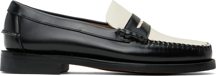 Sebago Black & White Classic Dan Loafers