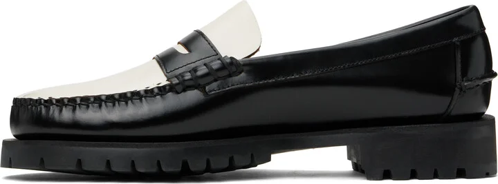 Sebago Black & White Dan Lug Loafers - Image 3