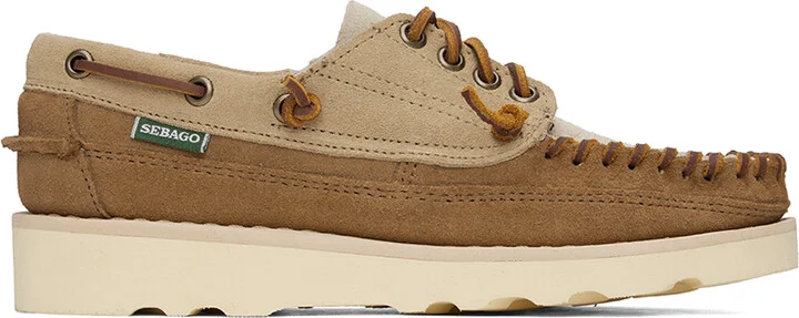 Sebago Brown & Beige Cayuga Loafers