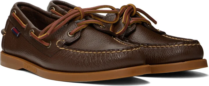 Sebago Brown Portland Martellato Boat Shoes - Image 4