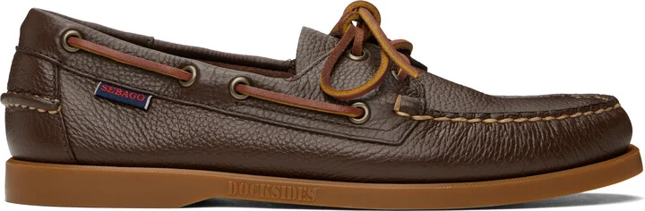 Sebago Brown Portland Martellato Boat Shoes