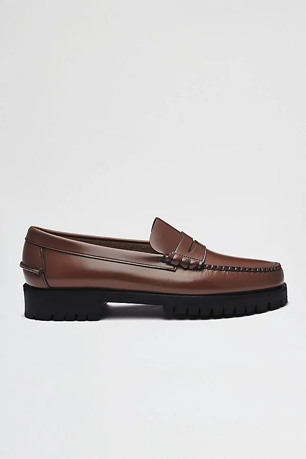 Sebago Dan Lug Sole Loafer in Brown