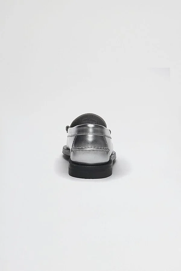 Sebago Dan Met Metallic Loafer in Silver - Image 4