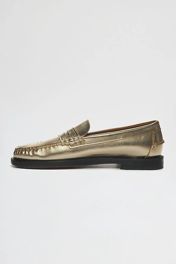 Sebago Dan Met Metallic Loafer in Silver - Image 6