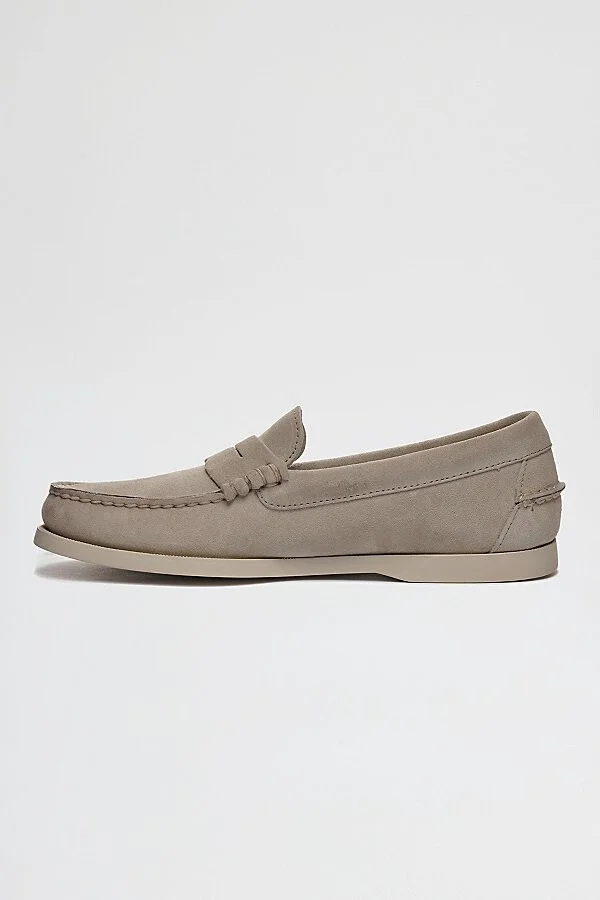 Sebago Dan Suede Boat Shoe in Brown Taupe - Image 2