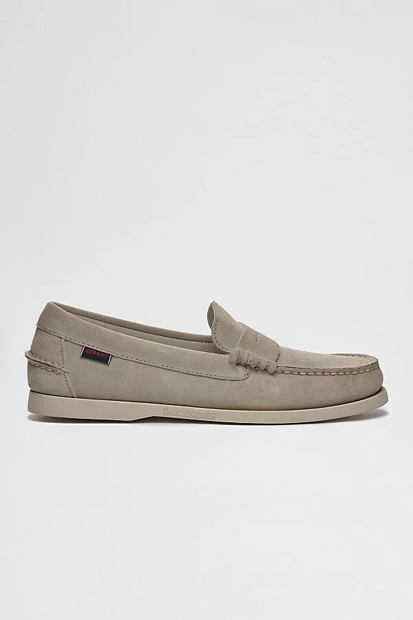 Sebago Dan Suede Boat Shoe in Brown Taupe