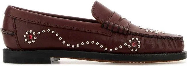 Sebago Dandette Studs Embellished Slip-On Loafers