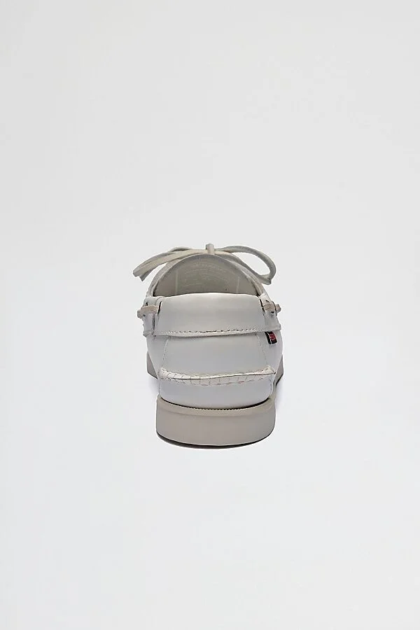 Sebago Docksides Portland Boat Shoe in White - Image 4
