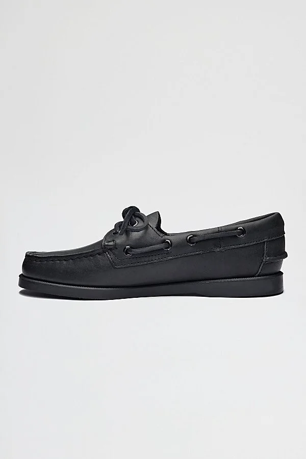 Sebago Docksides Portland Boat Shoe in White - Image 7