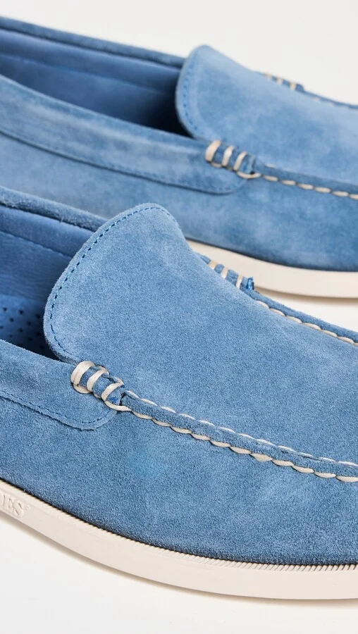 Sebago Frank Flesh Out Suede Slip Ons - Image 5