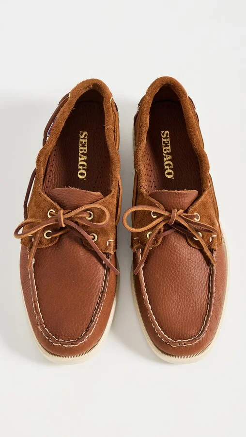 Sebago Portland Nepal Tumbled Leather Boat Shoes - Image 3