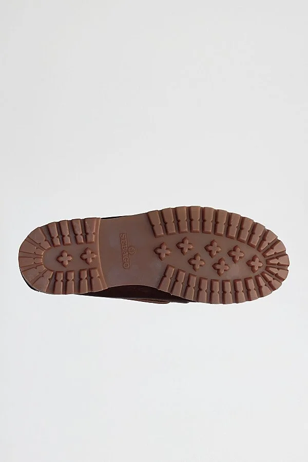 Sebago Ranger Waxy Lug Sole Boat Shoe in Brown - Image 4