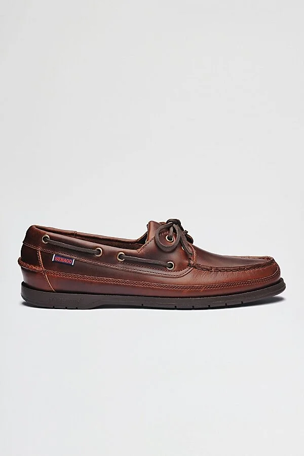 Sebago Schooner Canoe Moc Boat Shoe in Brown