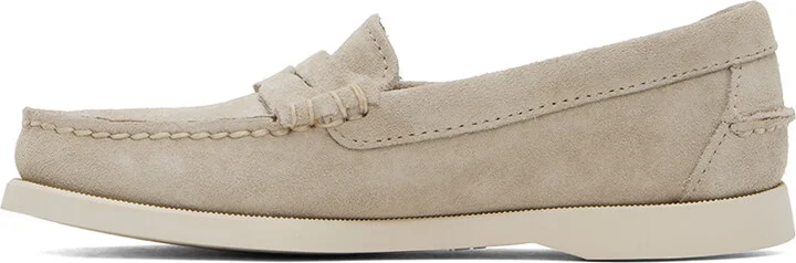 Sebago Taupe Dan Boat Flesh Out Loafers - Image 3