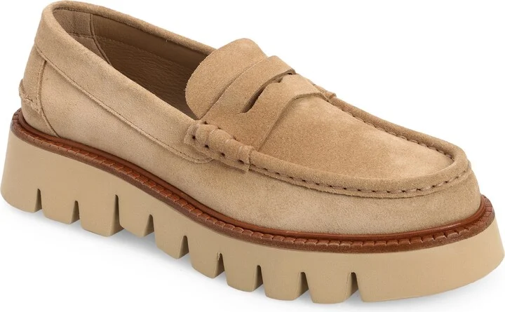 Sebas Lug Metallic Penny Loafer