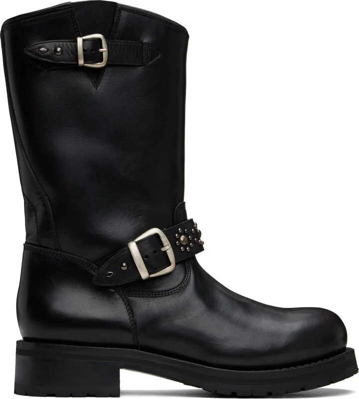 Second/Layer Black Rider Boots
