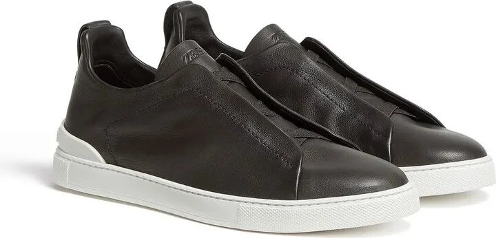 SECONDSKIN Triple Stitch leather sneakers - Image 2