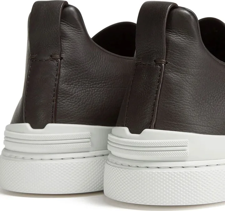 SECONDSKIN Triple Stitch leather sneakers - Image 5