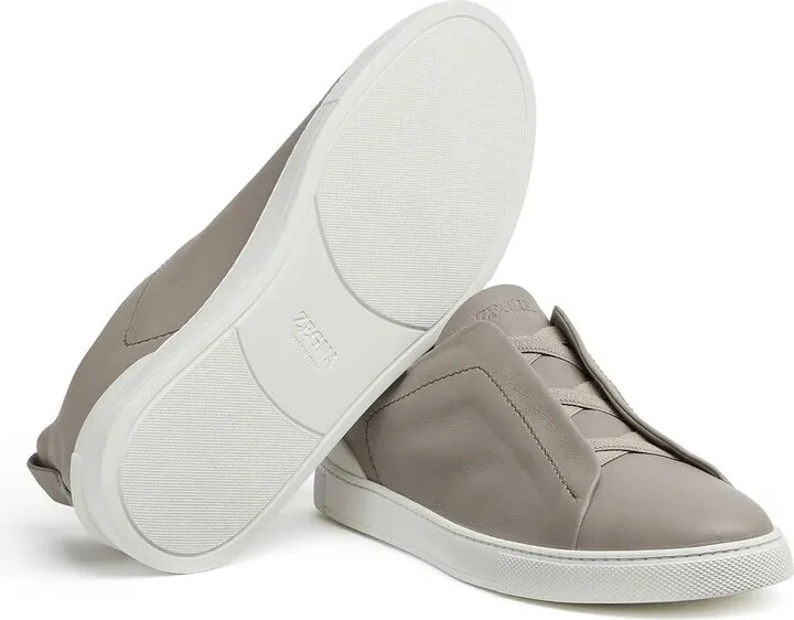 SECONDSKIN Triple Stitch leather sneakers - Image 3
