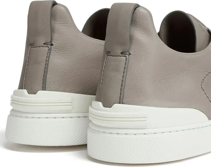 SECONDSKIN Triple Stitch leather sneakers - Image 5
