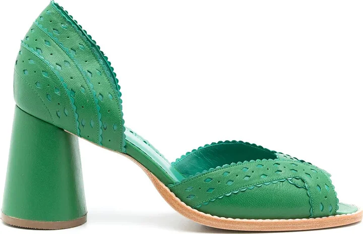 Secret Garden leather pumps