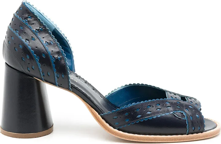 Secret Garden peep-toe pumps