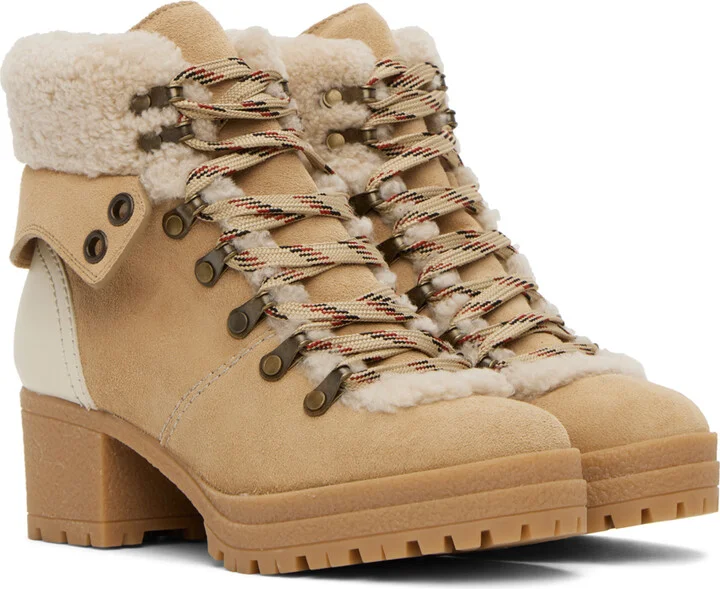 See by Chloé Beige Eileen Boots - Image 4