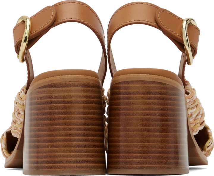 See by Chloé Beige Jaicey Heeled Sandals - Image 2