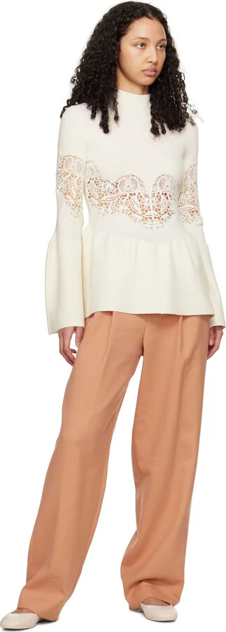 See by Chloé Beige Lynette Ballerina Flats - Image 5