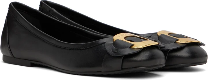 See by Chloé Black Chany Ballerina Flats - Image 4