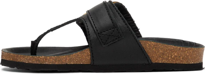 See by Chloé Black Chany Fussbett Thong Sandals - Image 3