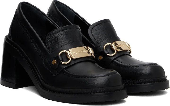 See by Chloé Black Edi Signature Heels - Image 4