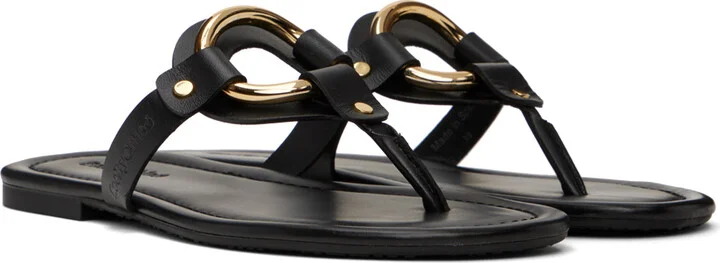 See by Chloé Black Hana Sandals - Image 4