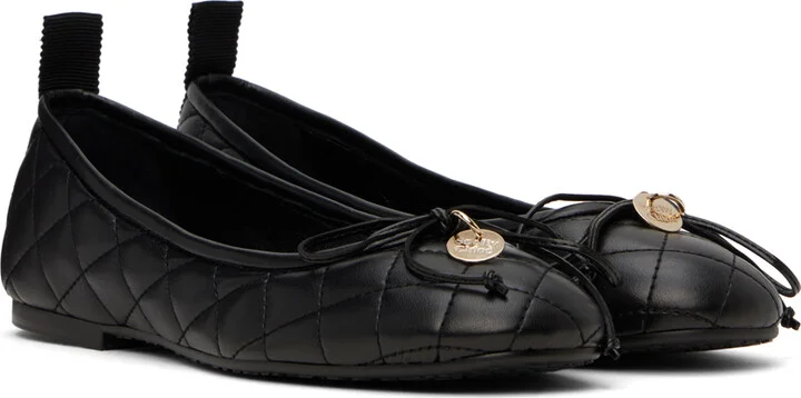 See by Chloé Black Jodie Ballerina Flats - Image 4