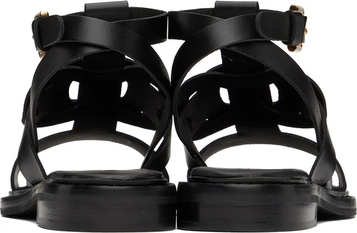 See by Chloé Black Loys Flat Sandals - Image 2