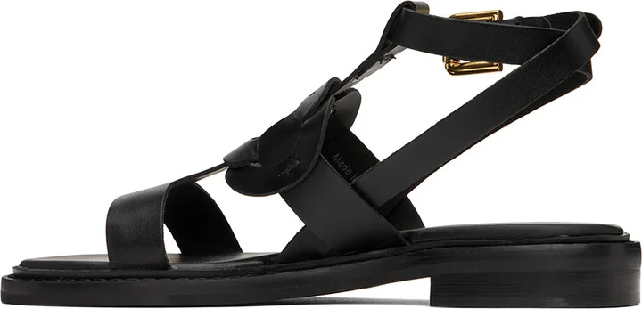 See by Chloé Black Loys Flat Sandals - Image 3