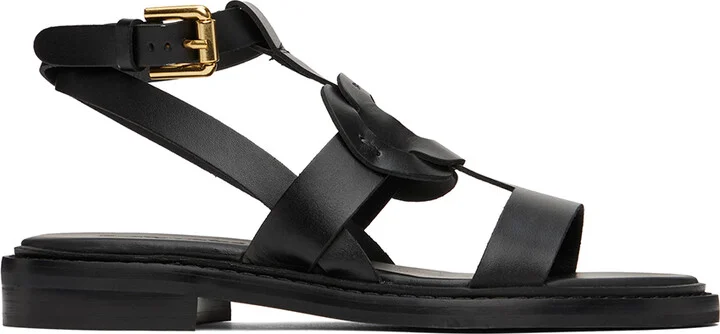 See by Chloé Black Loys Flat Sandals