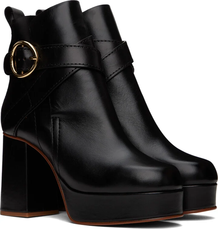 See by Chloé Black Lyna Boots - Image 4