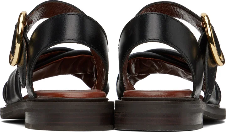 See by Chloé Black Lyna Sandals - Image 2