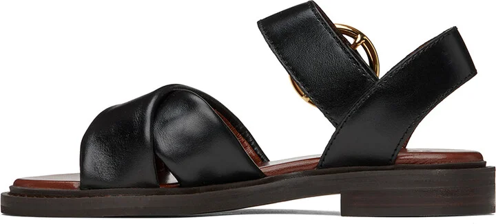 See by Chloé Black Lyna Sandals - Image 3