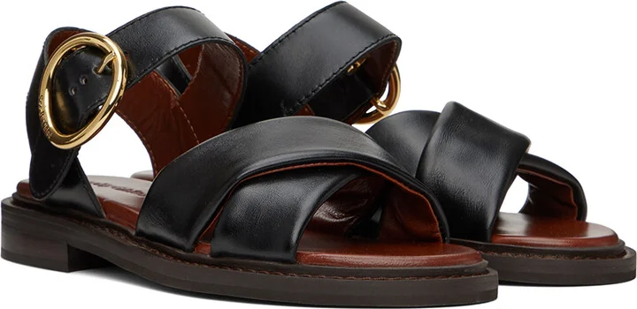 See by Chloé Black Lyna Sandals - Image 4